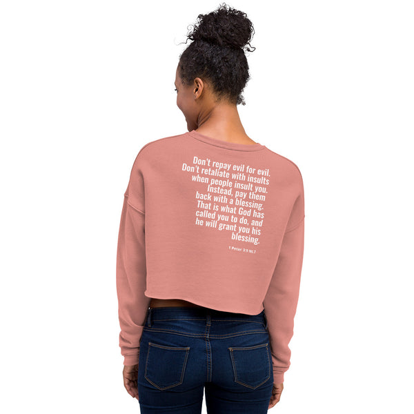 EMPOWER 1 Peter 3:9 Crop Sweatshirt