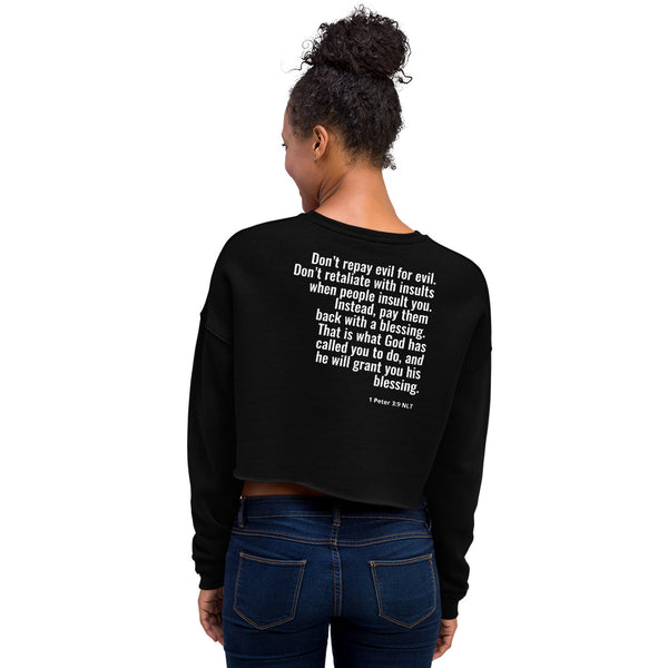 EMPOWER 1 Peter 3:9 Crop Sweatshirt