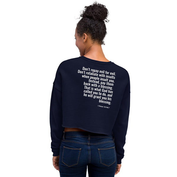 EMPOWER 1 Peter 3:9 Crop Sweatshirt