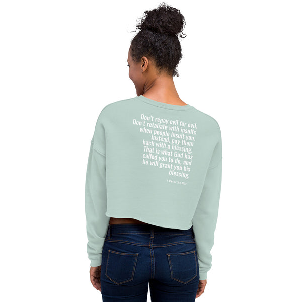 EMPOWER 1 Peter 3:9 Crop Sweatshirt